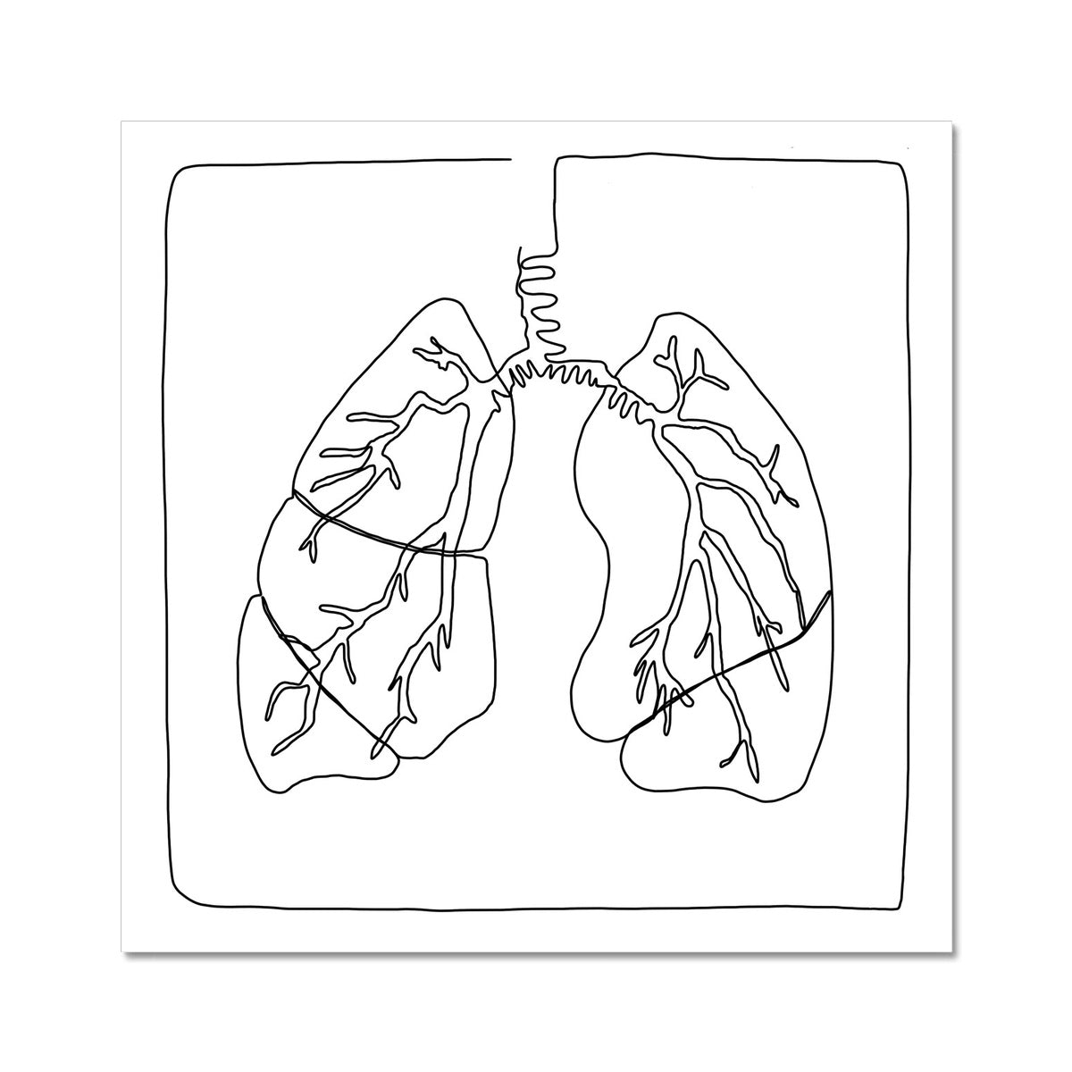 Line Lung Fine Art Print